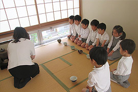 認定こども園　岡本ハーベストこども園の様子